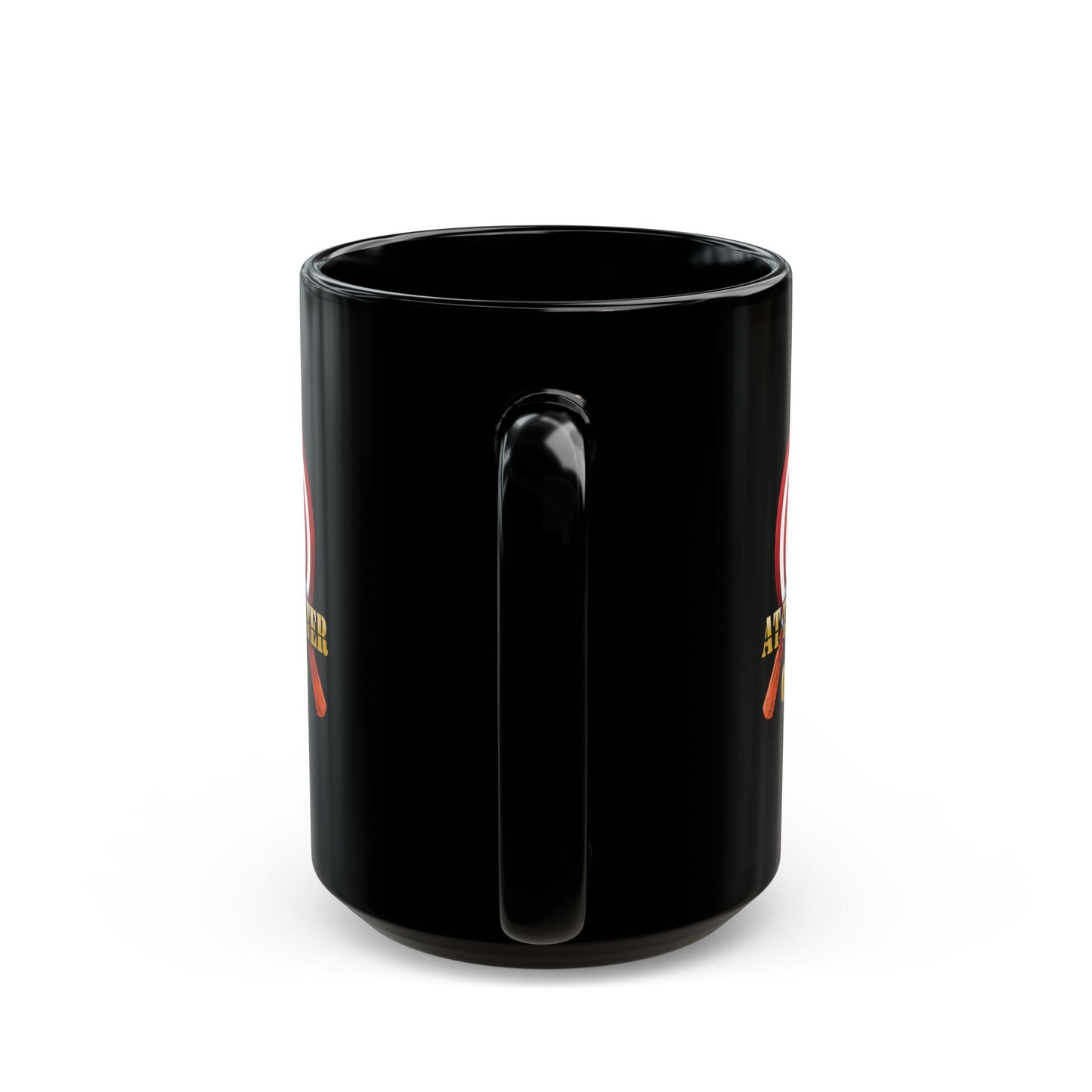 11oz/15oz black ceramic mug - At the center of that