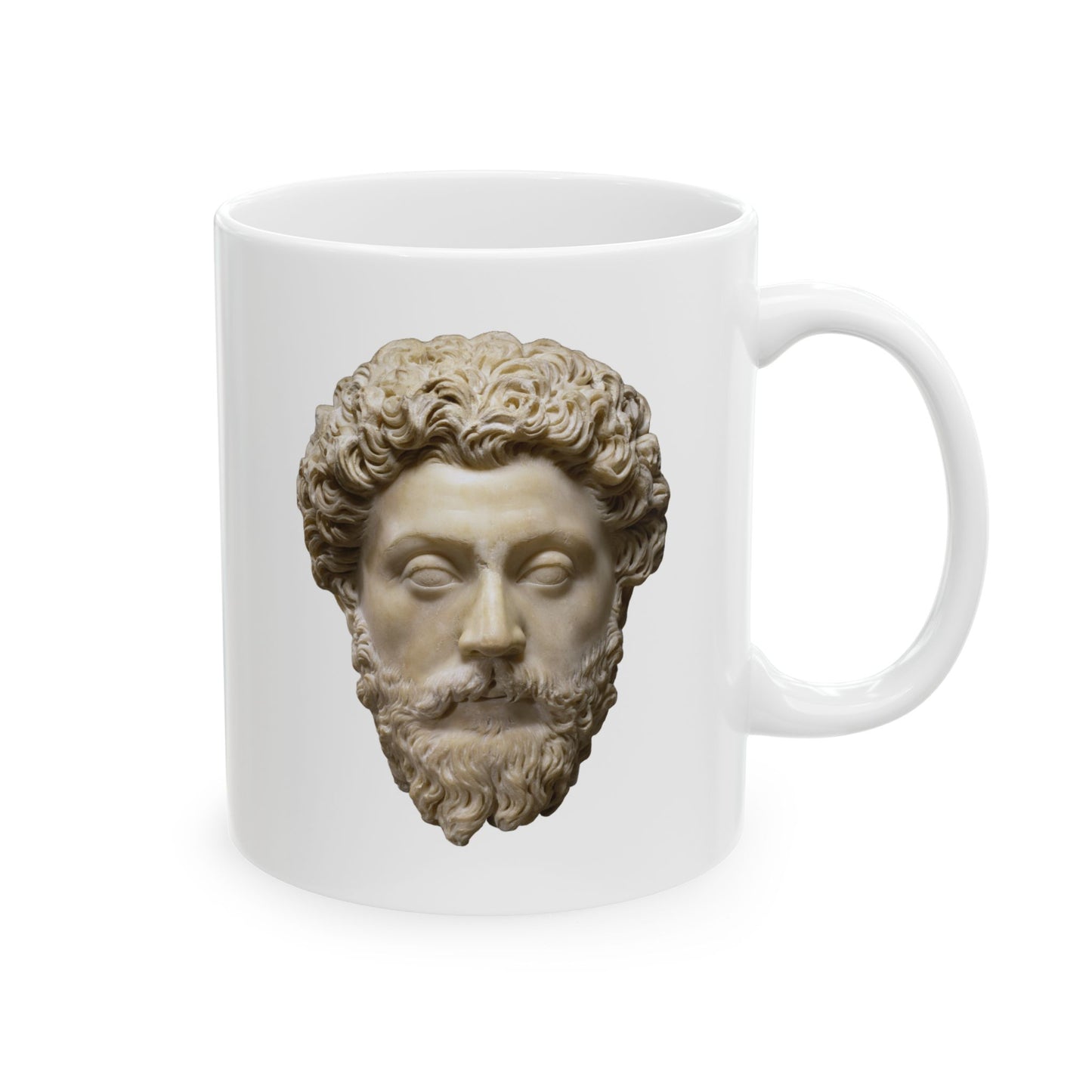 11oz ceramic mug - Marcus Aurelius - never let the future disturb you
