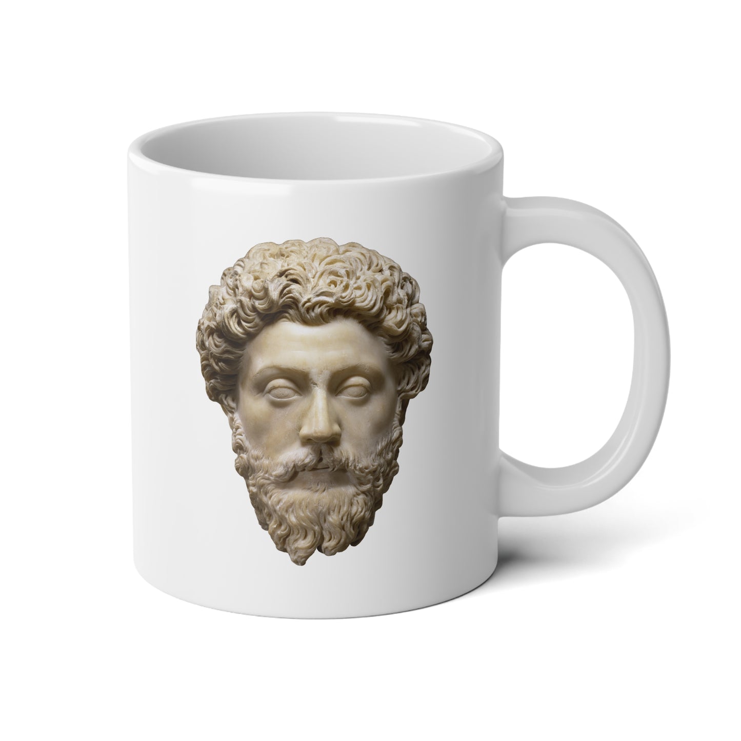 20oz ceramic mug - Marcus Aurelius - never let the future disturb you