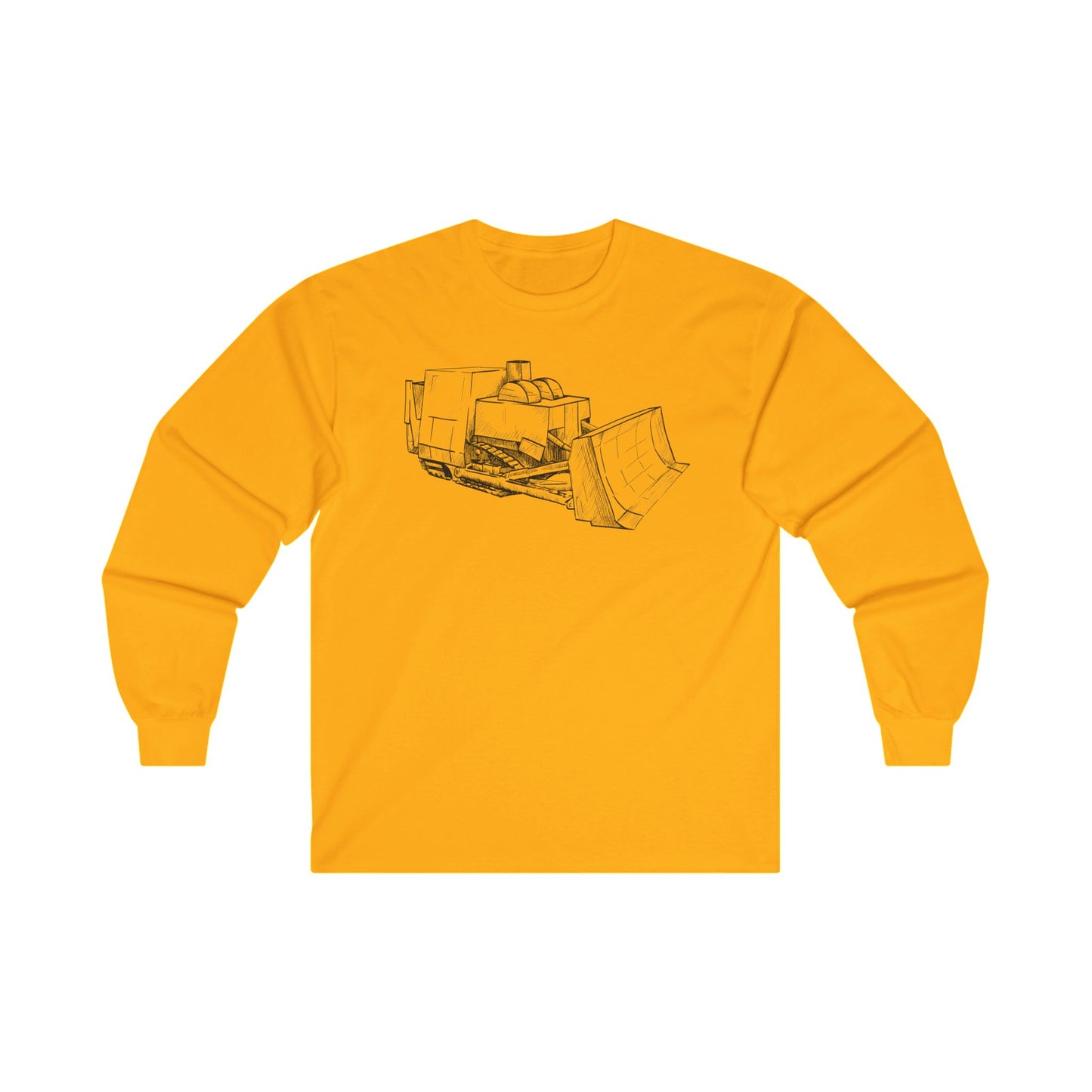 Long sleeve shirt - Killdozer (black and white illustration)
