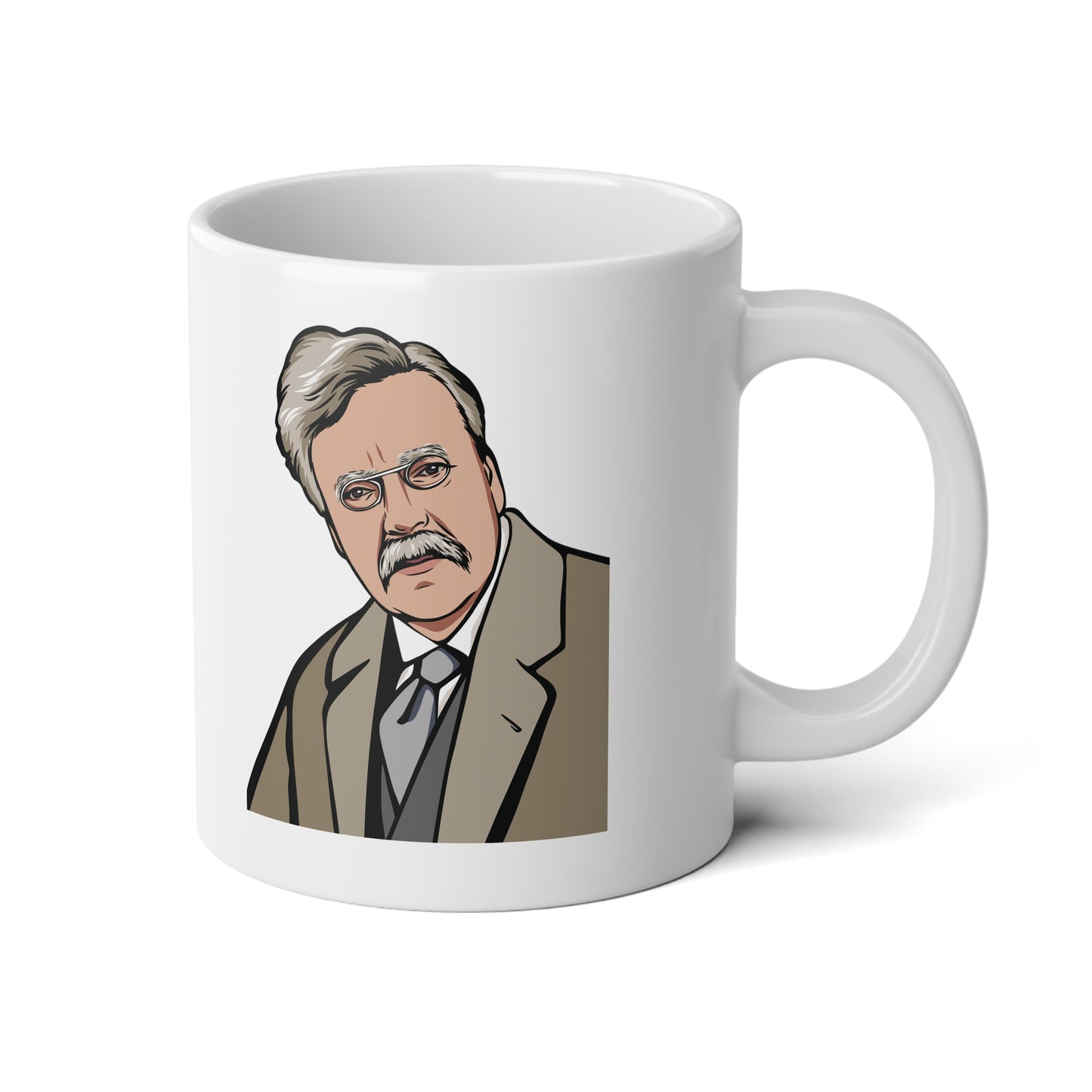 20oz ceramic mug - G.K. Chesterton on politicians
