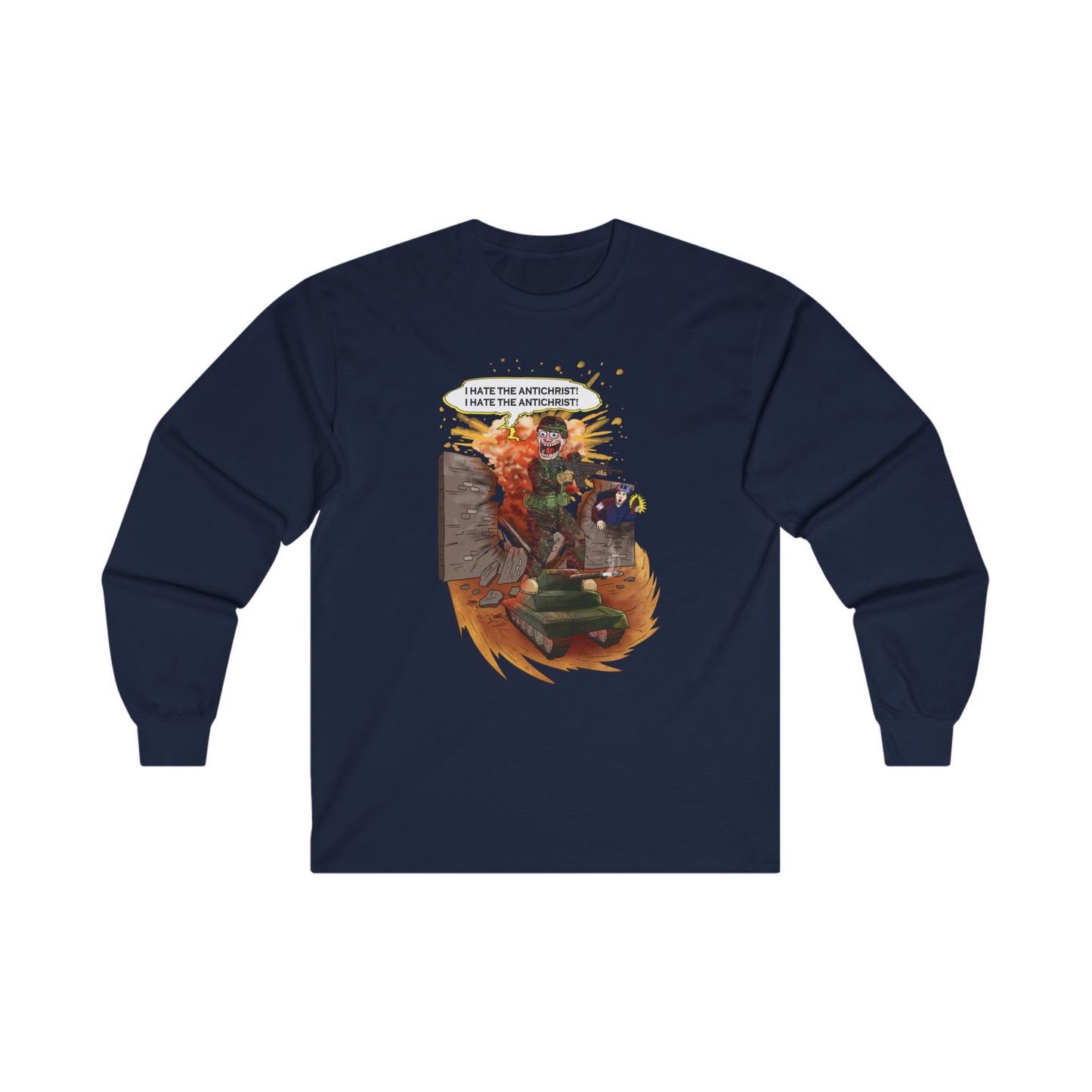 Long sleeve shirt - I HATE THE ANTICHRIST! (tank)