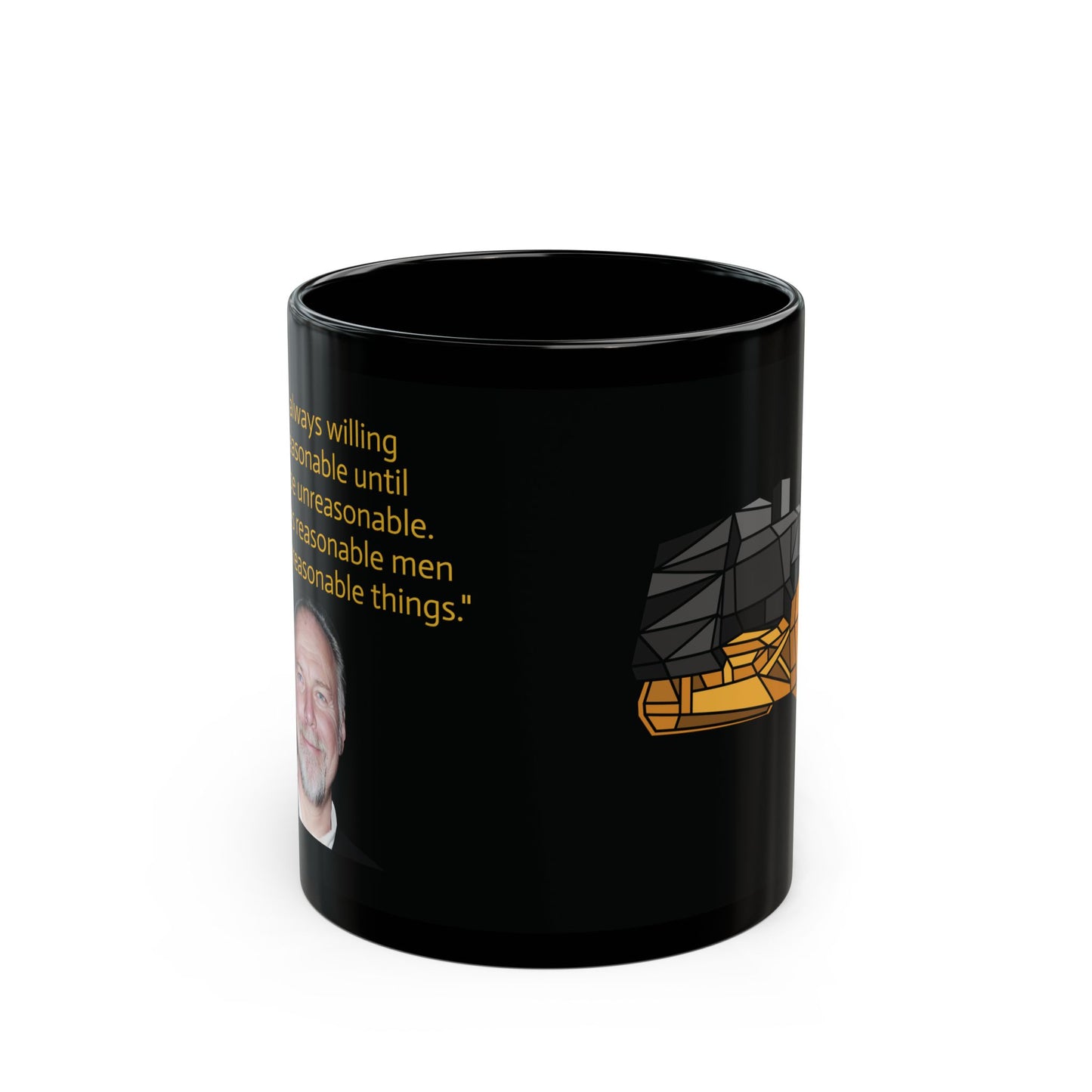 11oz/15oz black ceramic mug - killdozer - marvin quote