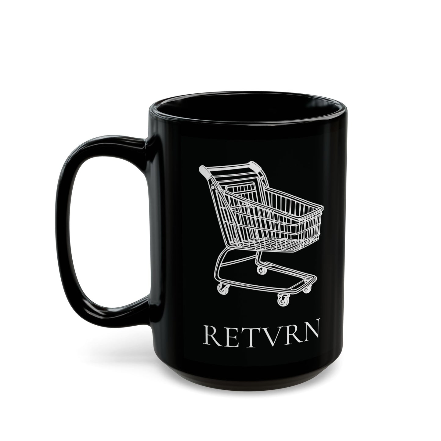 11oz/15oz black ceramic mug - RETVRN