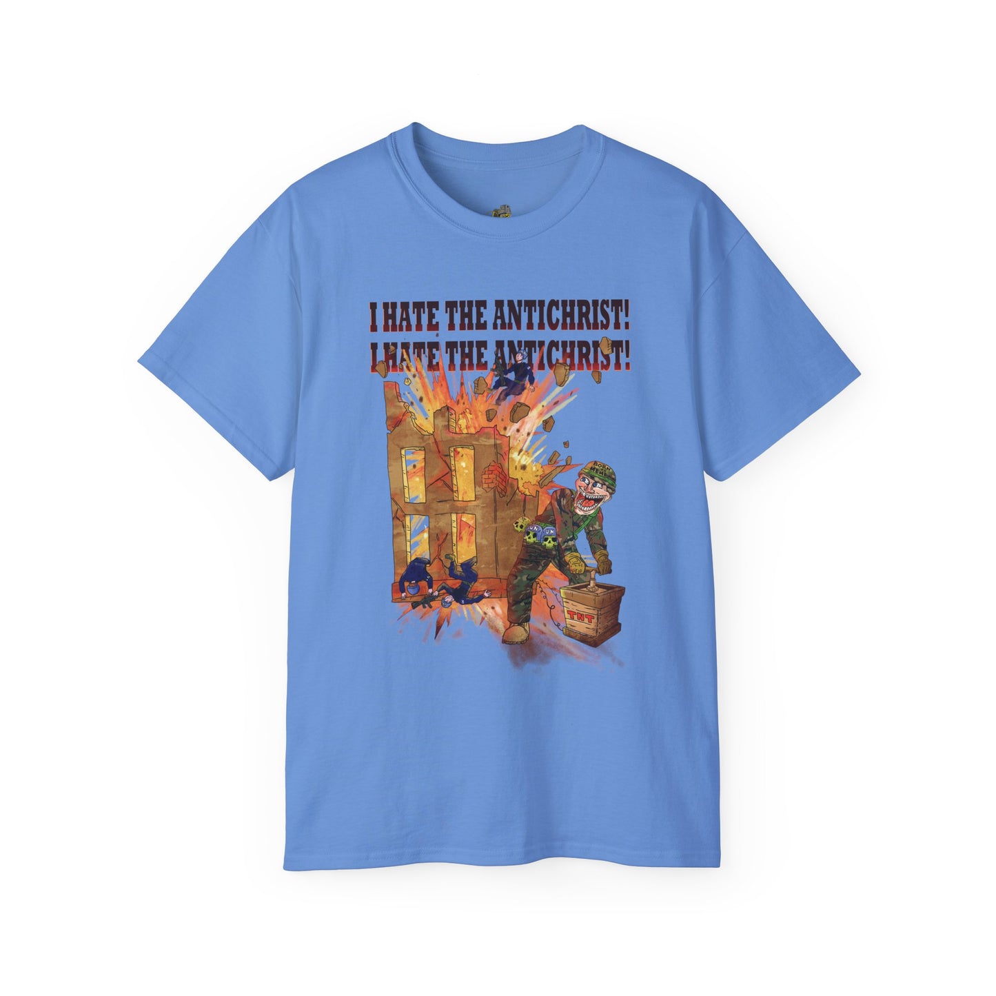 T-Shirt - I HATE THE ANTICHRIST! (building)