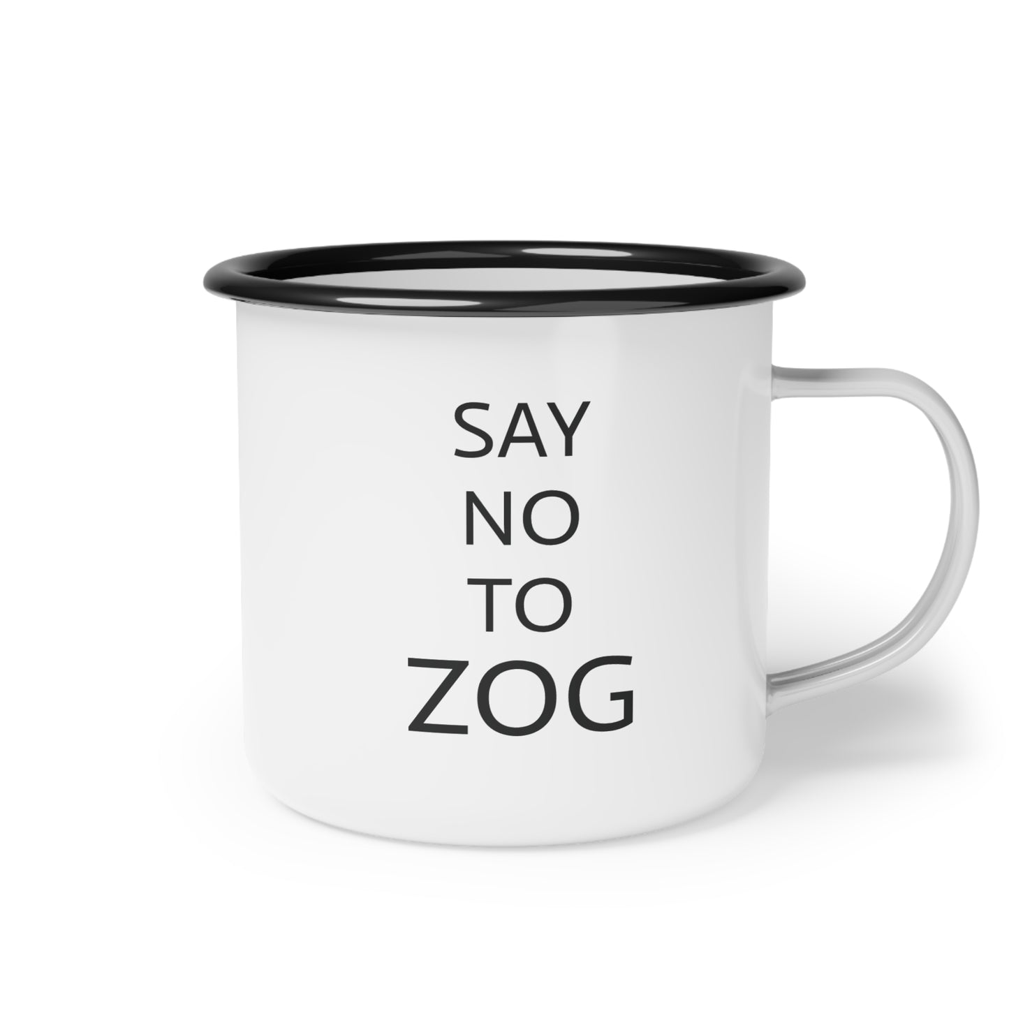 12oz enameled steel mug - Zeroing Out Gains