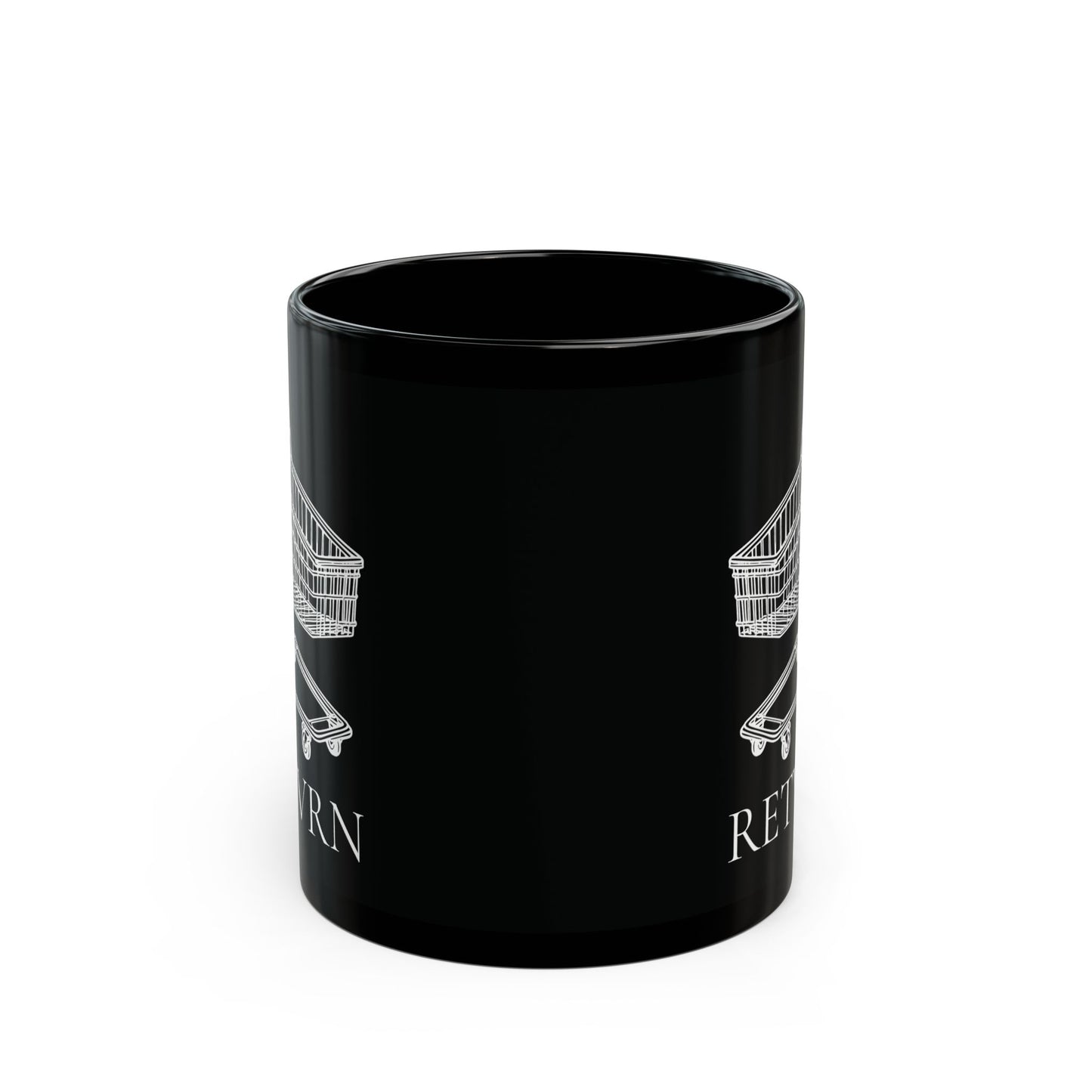 11oz/15oz black ceramic mug - RETVRN