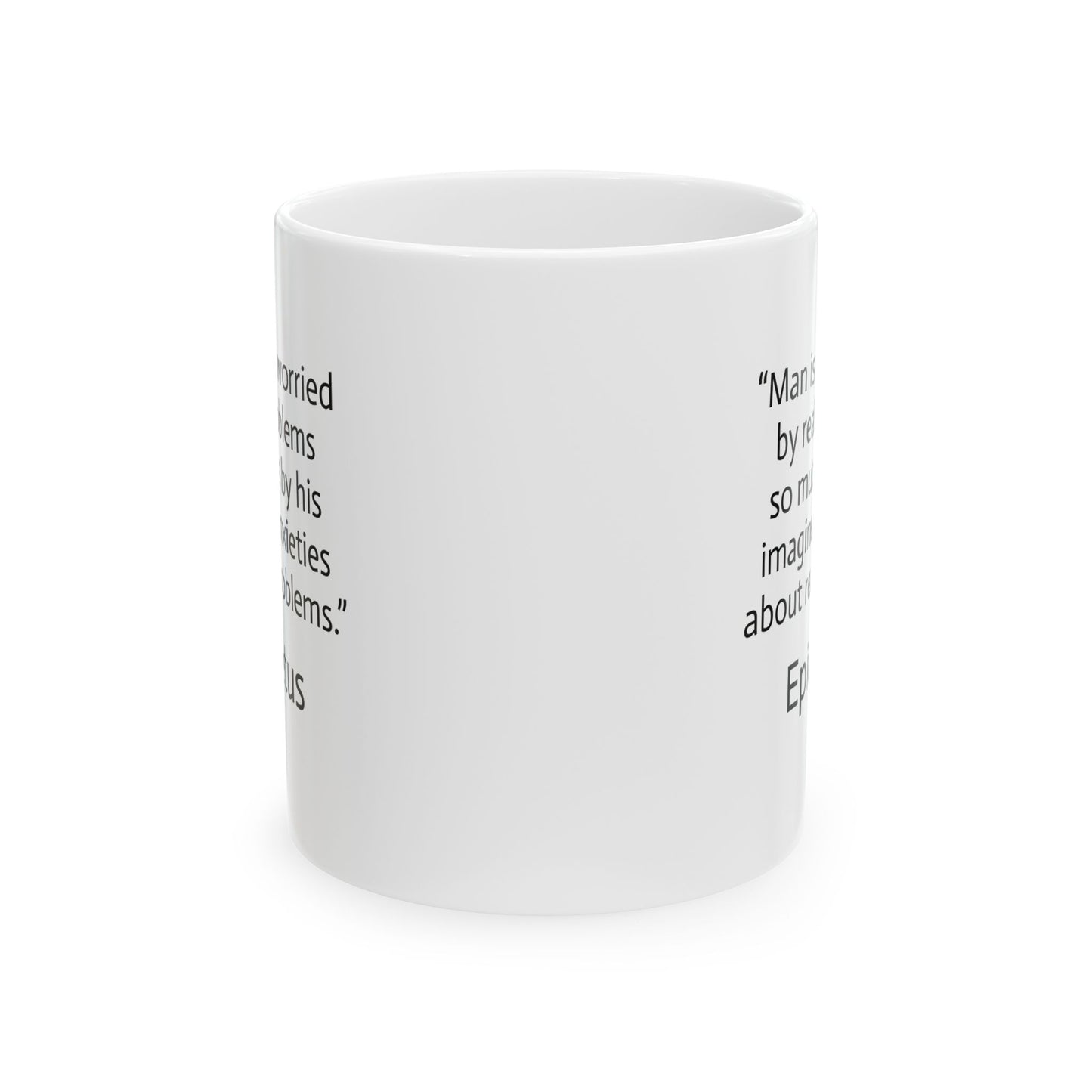 11oz ceramic mug - Imagined Anxieties quote