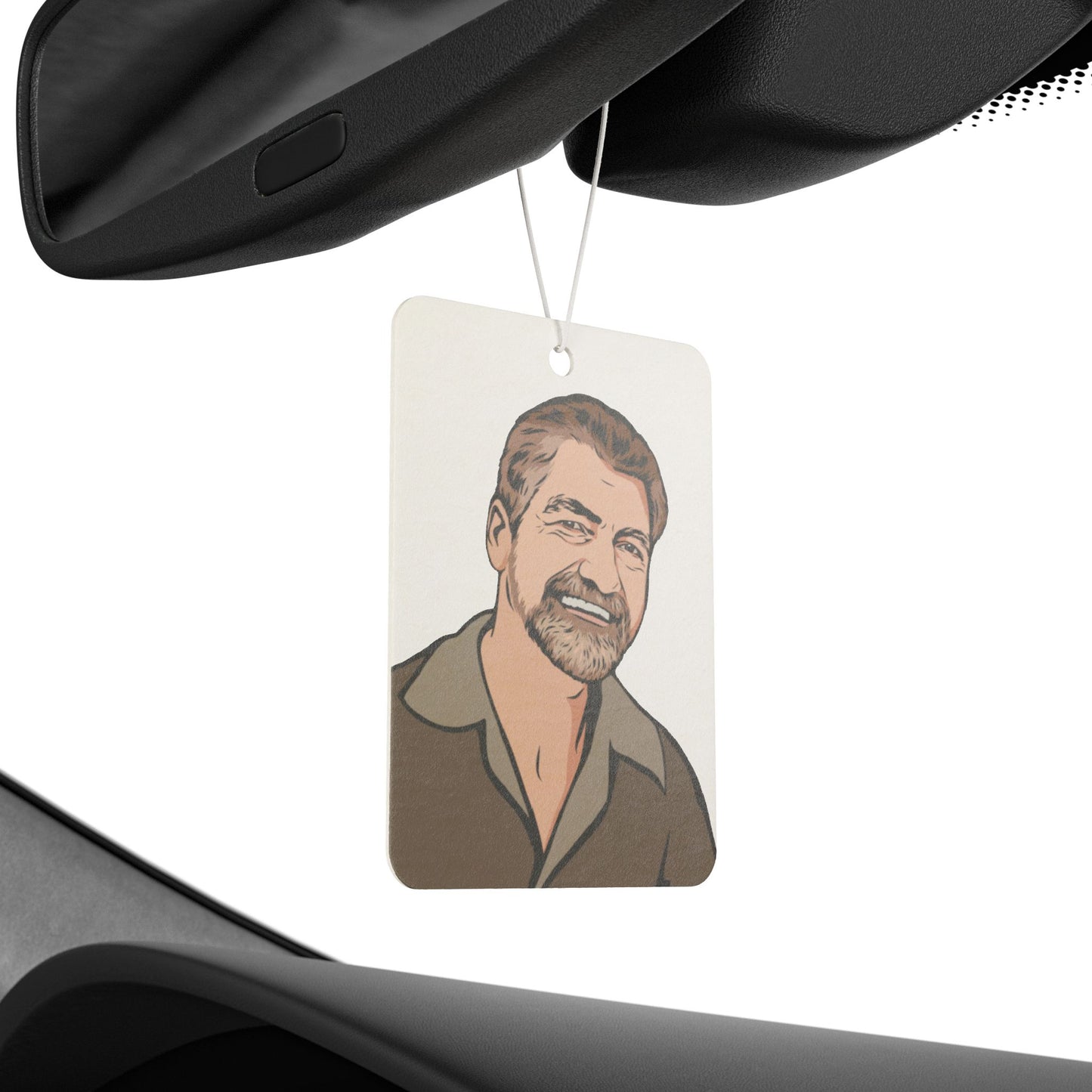 Car Air Freshener - Uncle Ted smiling