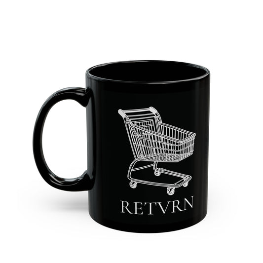 11oz/15oz black ceramic mug - RETVRN