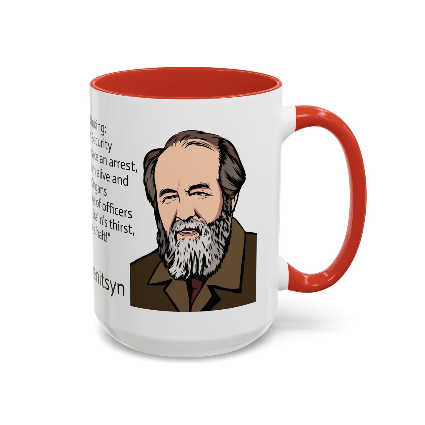 11oz/15oz mug of color - And how we burned Solzhenitsyn quote