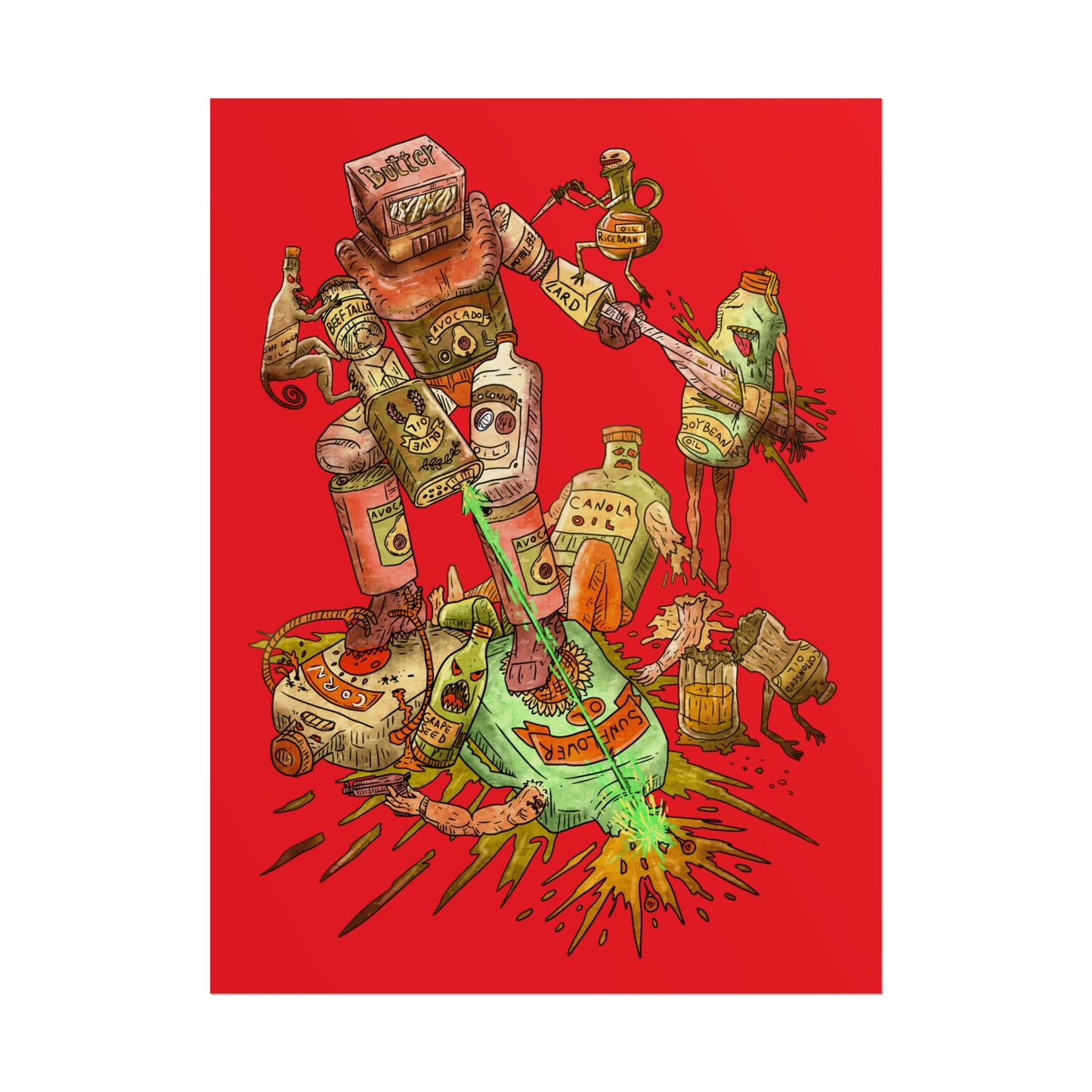 Poster - Seed oils - battle of the oils