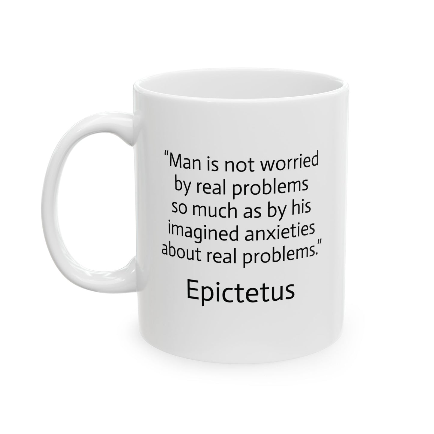 11oz ceramic mug - Imagined Anxieties quote