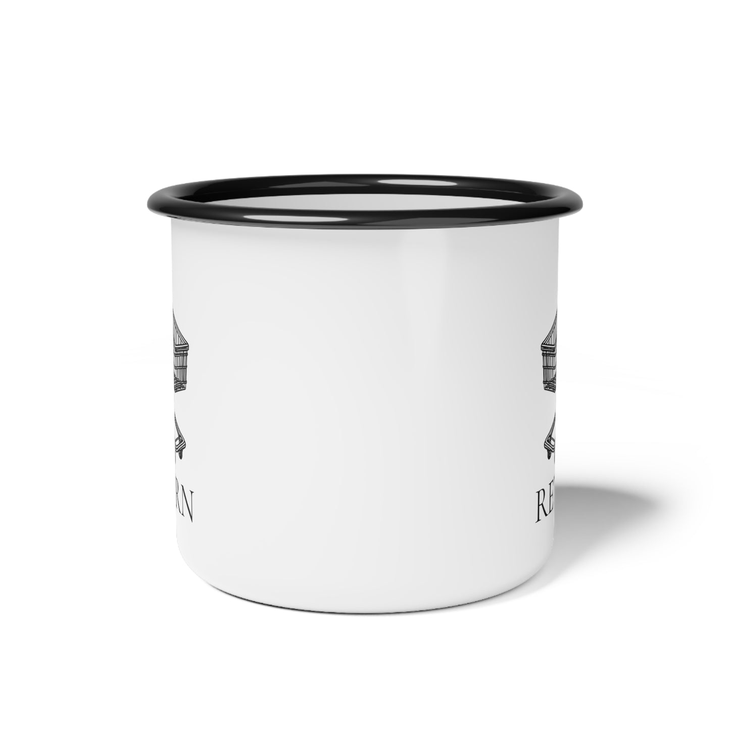 12oz enameled steel mug - RETVRN