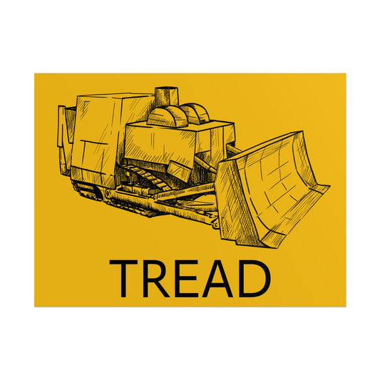 Poster - Killdozer - tread (line drawing)