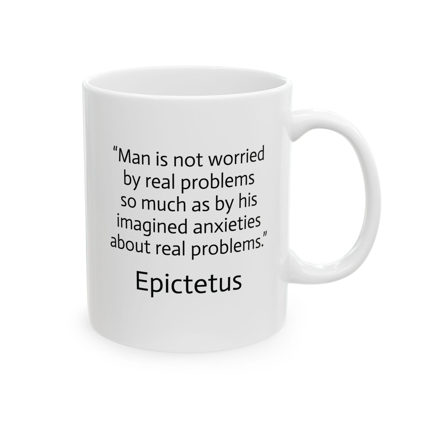 11oz ceramic mug - Imagined Anxieties quote