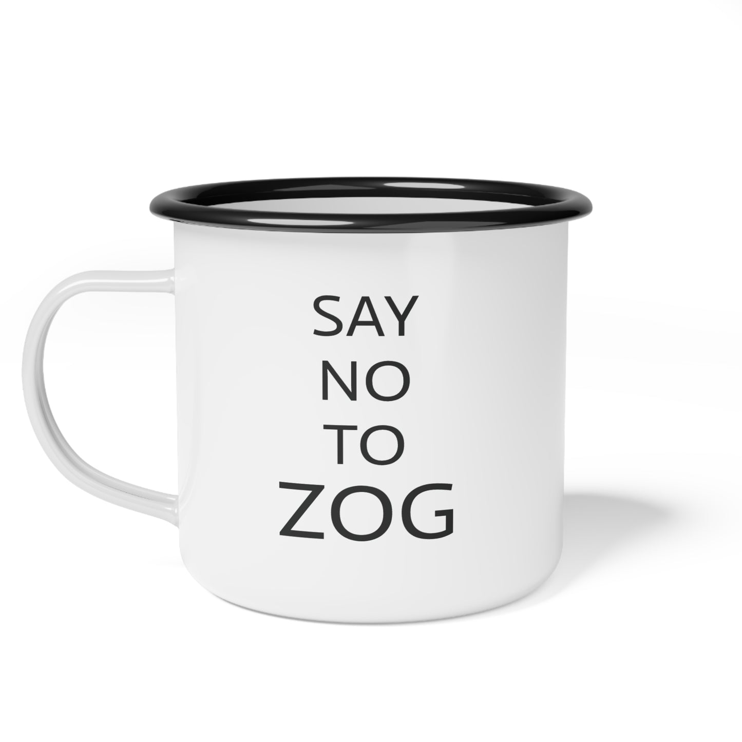 12oz enameled steel mug - Zeroing Out Gains