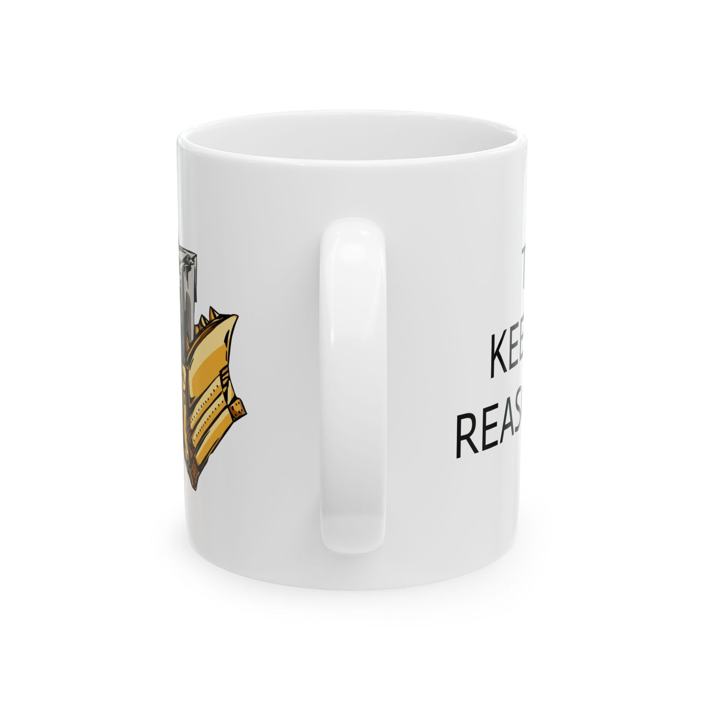 11oz ceramic mug - Killdozer - This keeps me reasonable