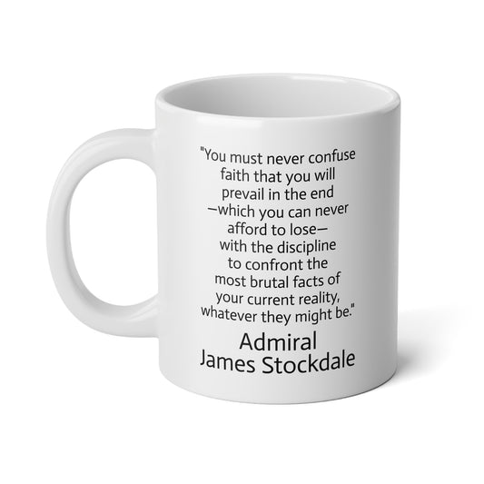 20oz ceramic mug - Admiral Stockdale quote