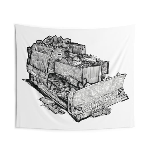 Tapestry - Killdozer (pen and ink drawing)