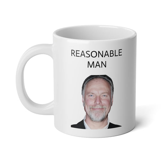 20oz ceramic mug - reasonable man / unreasonable mug