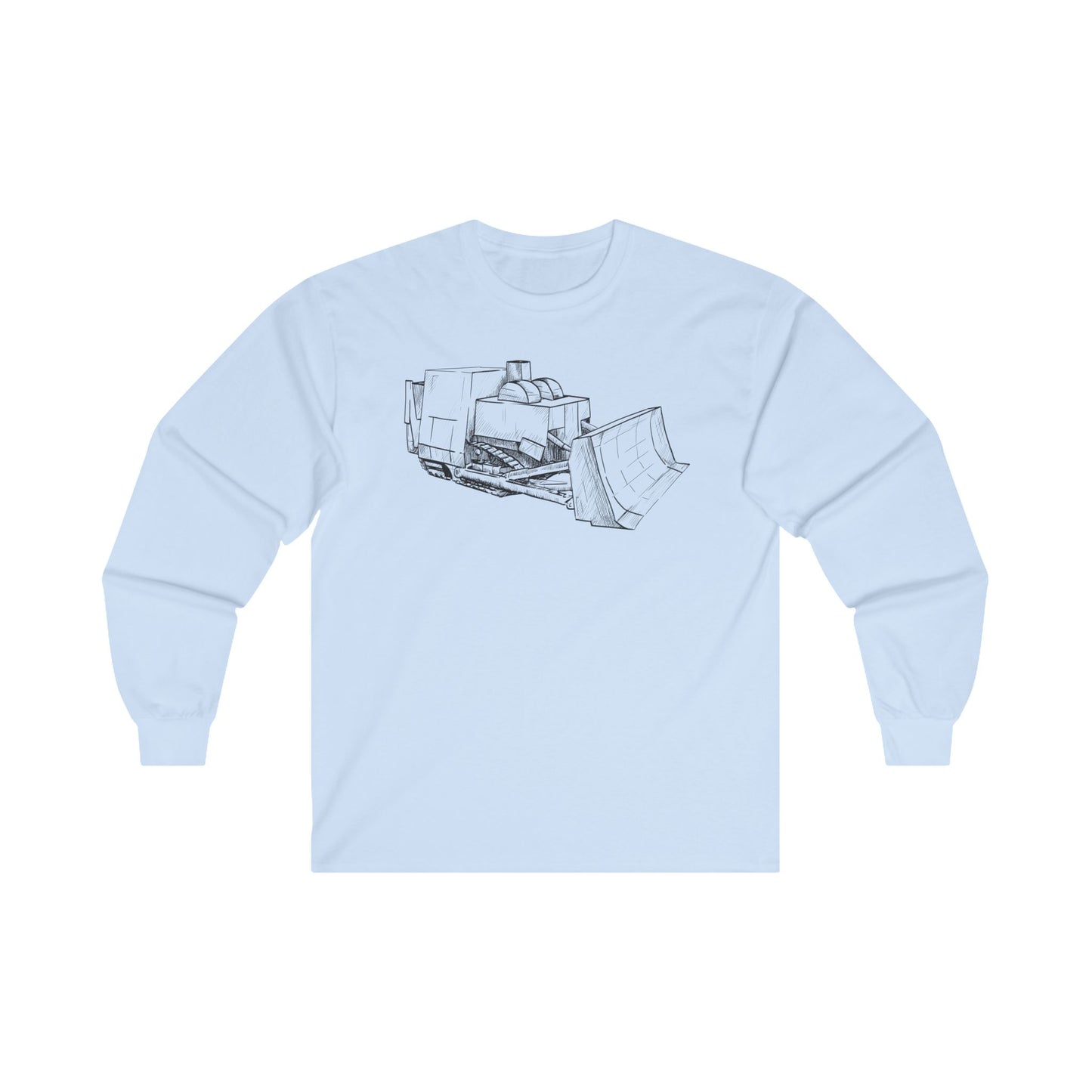 Long sleeve shirt  - Killdozer (black and white illustration)