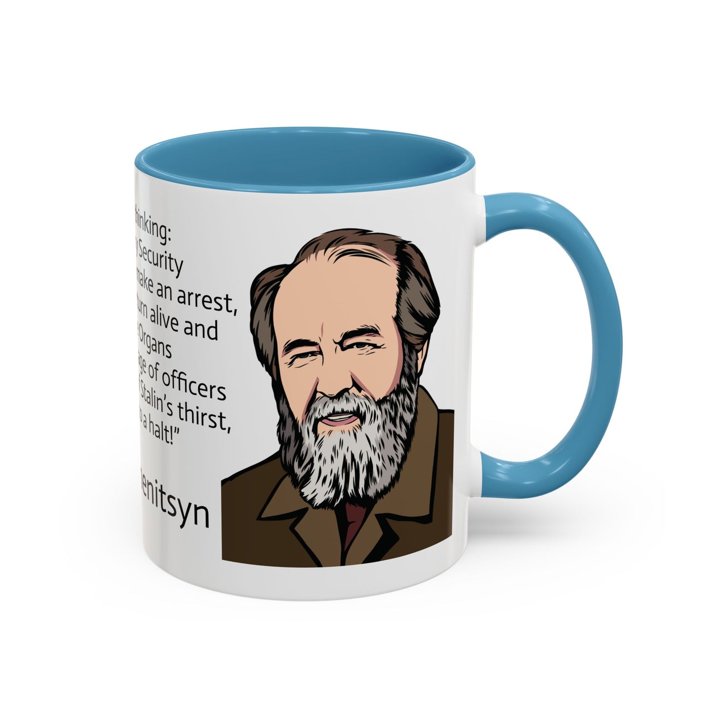 11oz/15oz mug of color - And how we burned Solzhenitsyn quote