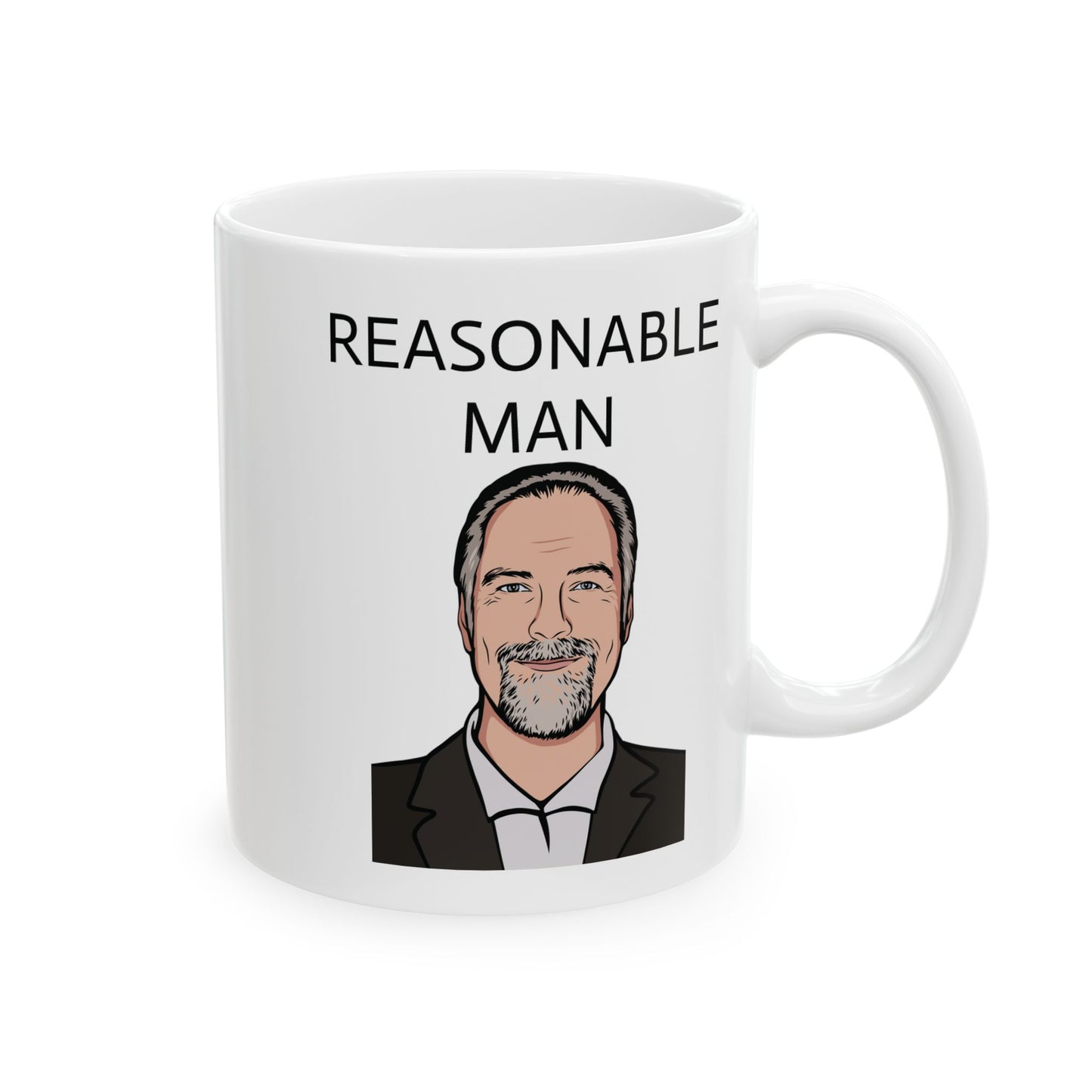 11oz ceramic mug - Killdozer - reasonable man, unreasonable thing