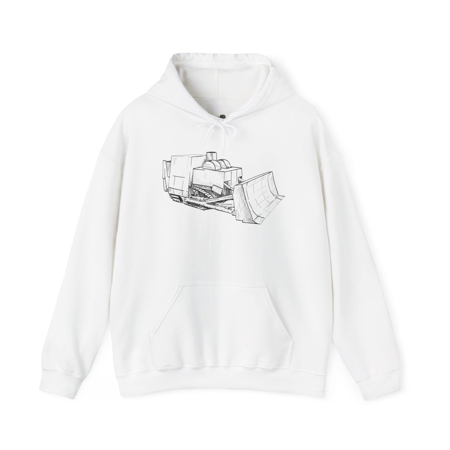 Hoodie - Killdozer (black and white illustration)