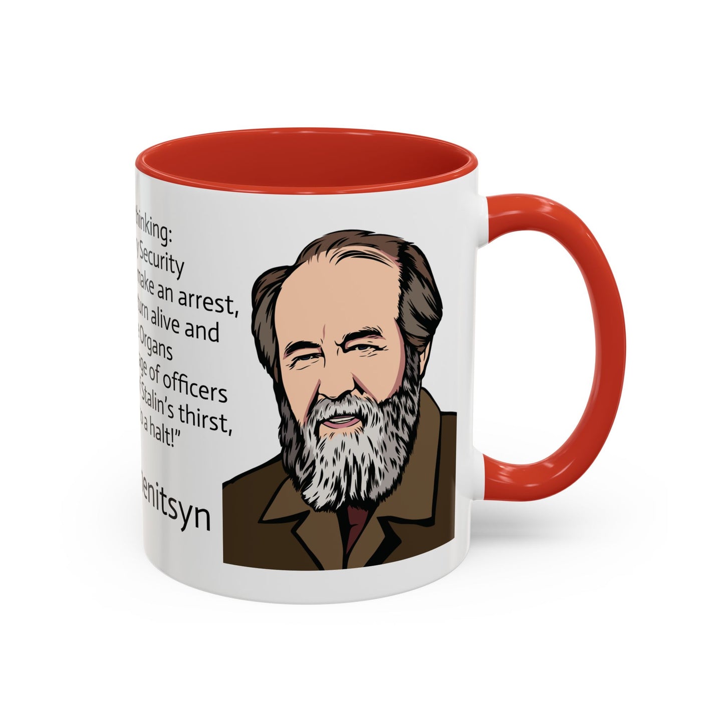 11oz/15oz mug of color - And how we burned Solzhenitsyn quote