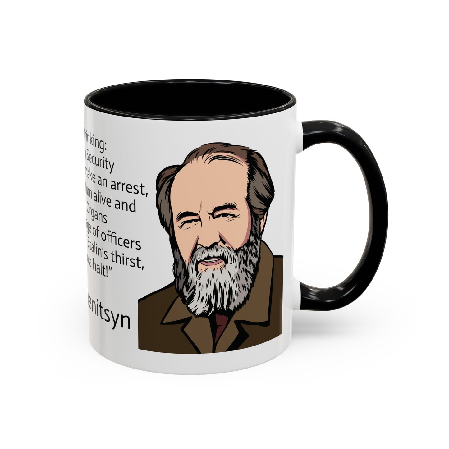 11oz/15oz mug of color - And how we burned Solzhenitsyn quote