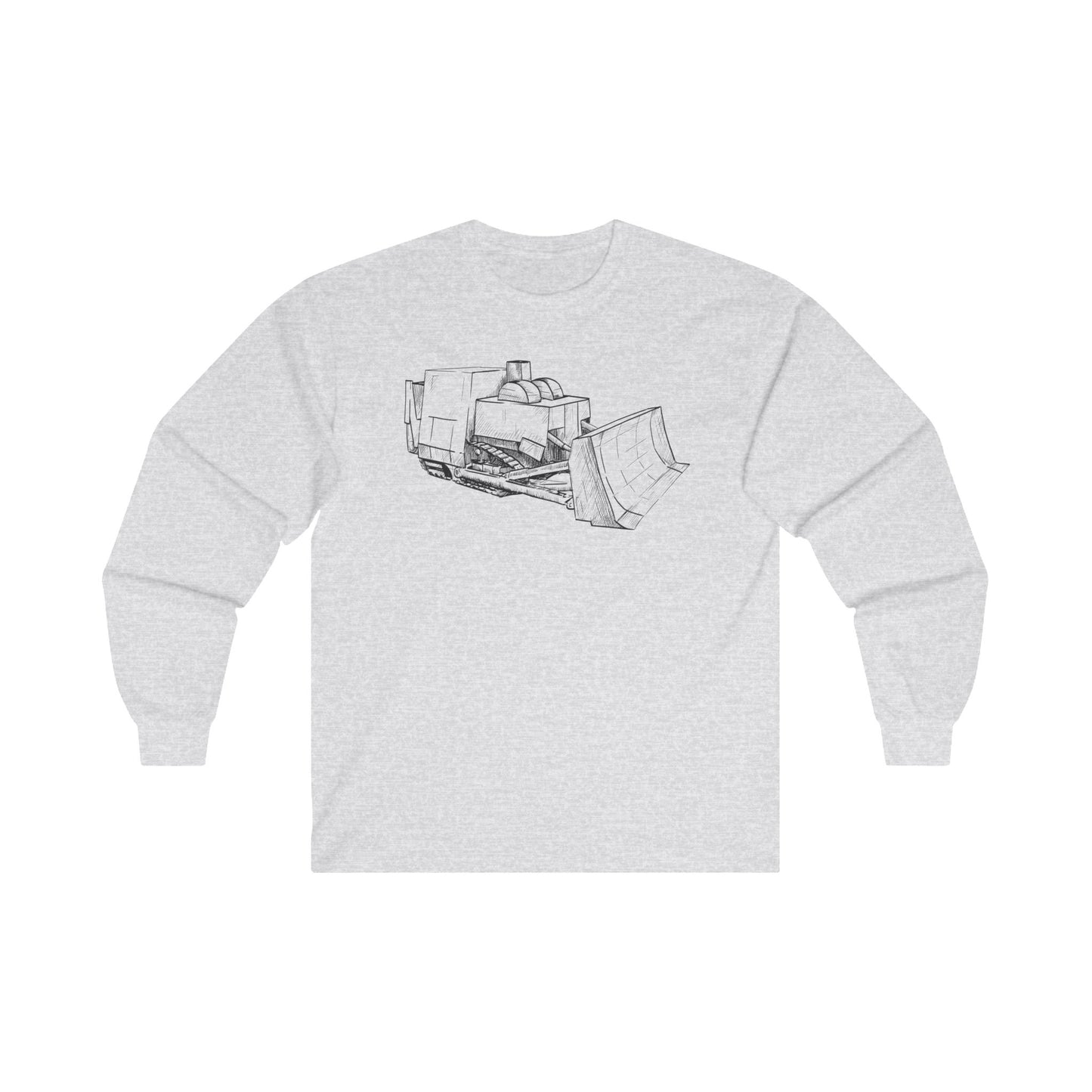 Long sleeve shirt  - Killdozer (black and white illustration)