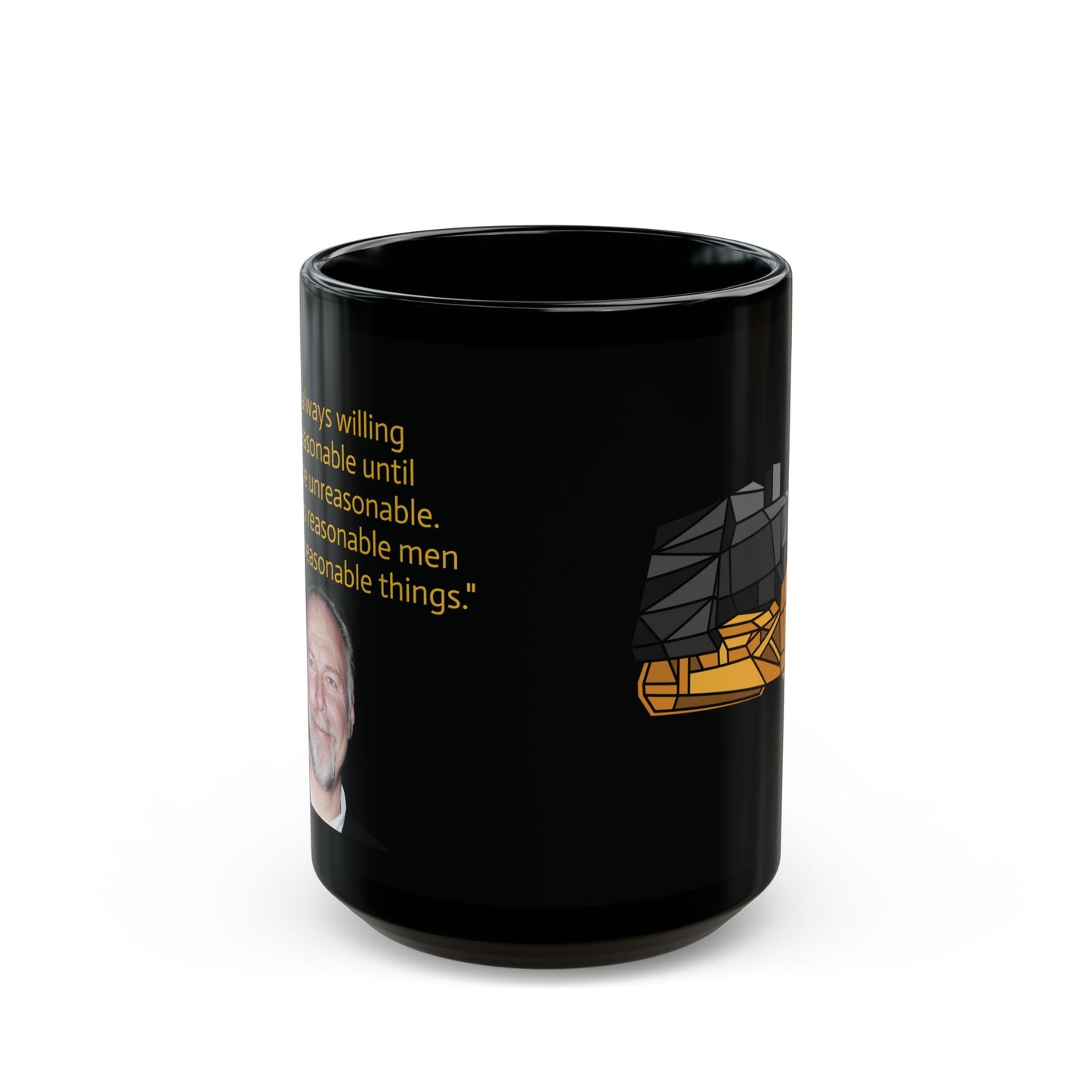 11oz/15oz black ceramic mug - killdozer - marvin quote