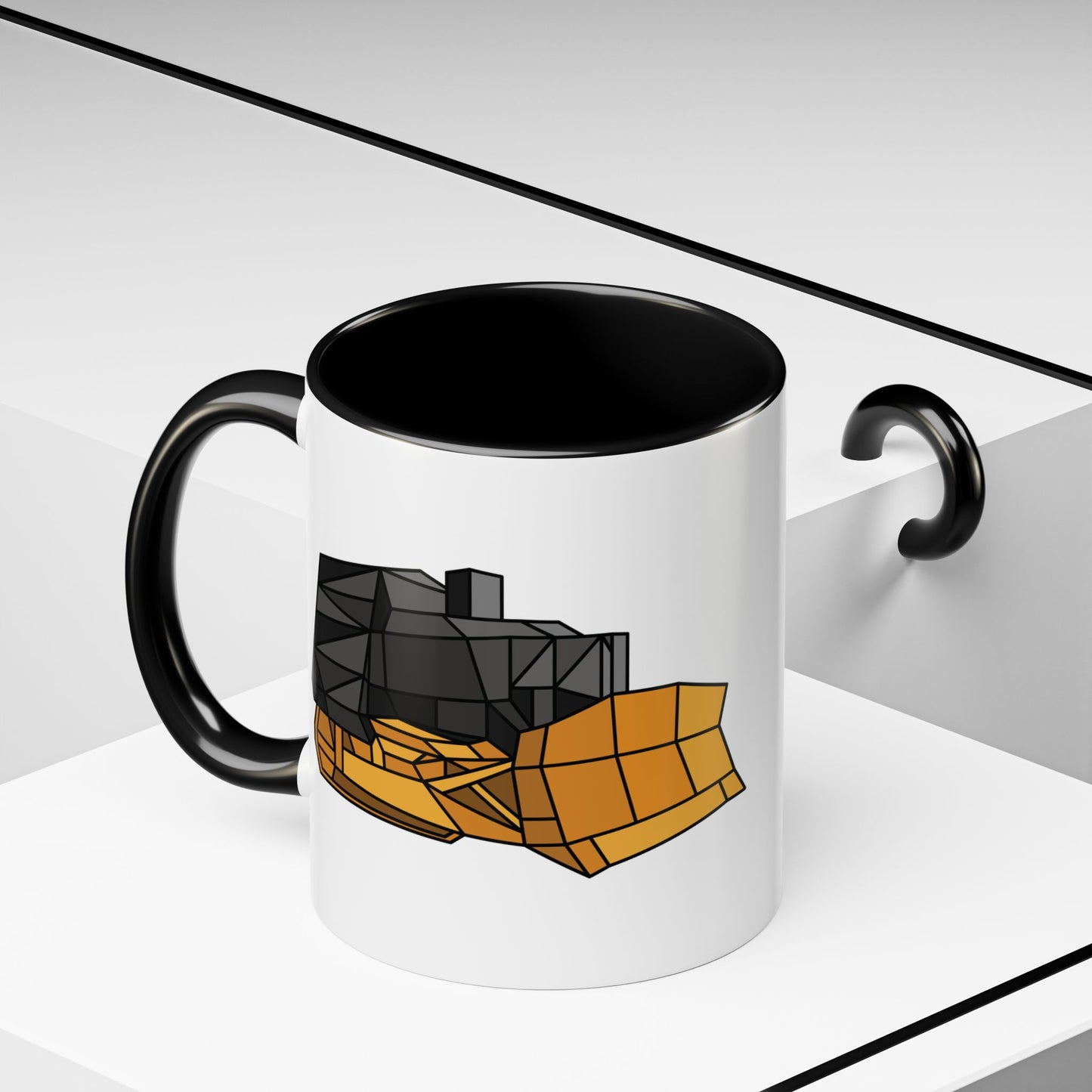 11oz/15oz mug of color - Killdozer - This keeps me reasonable (geometric)