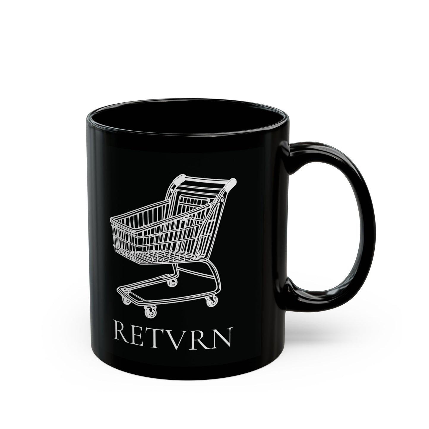 11oz/15oz black ceramic mug - RETVRN