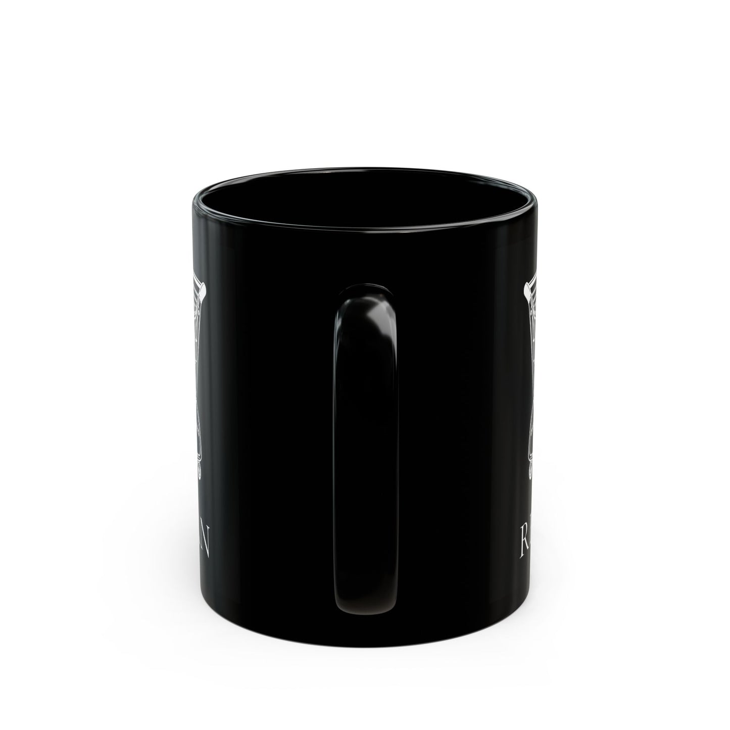 11oz/15oz black ceramic mug - RETVRN