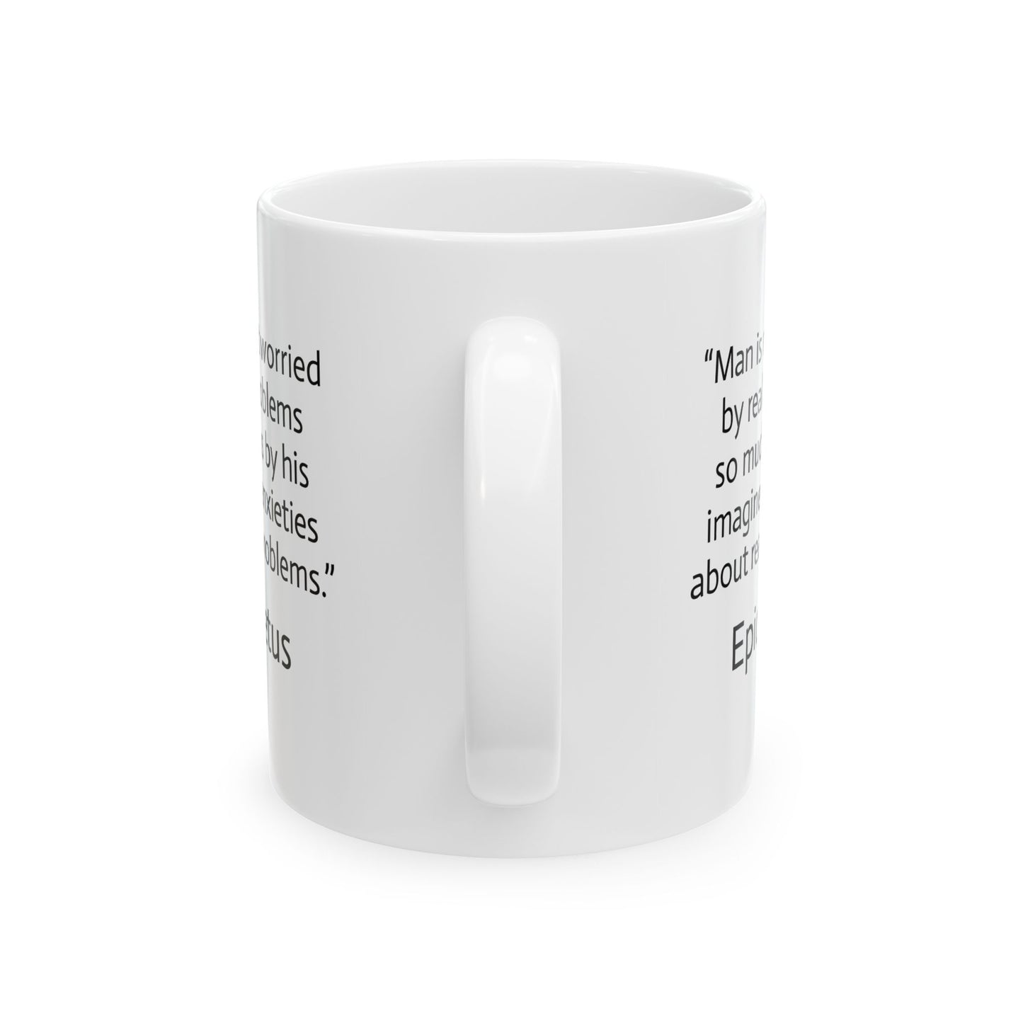 11oz ceramic mug - Imagined Anxieties quote