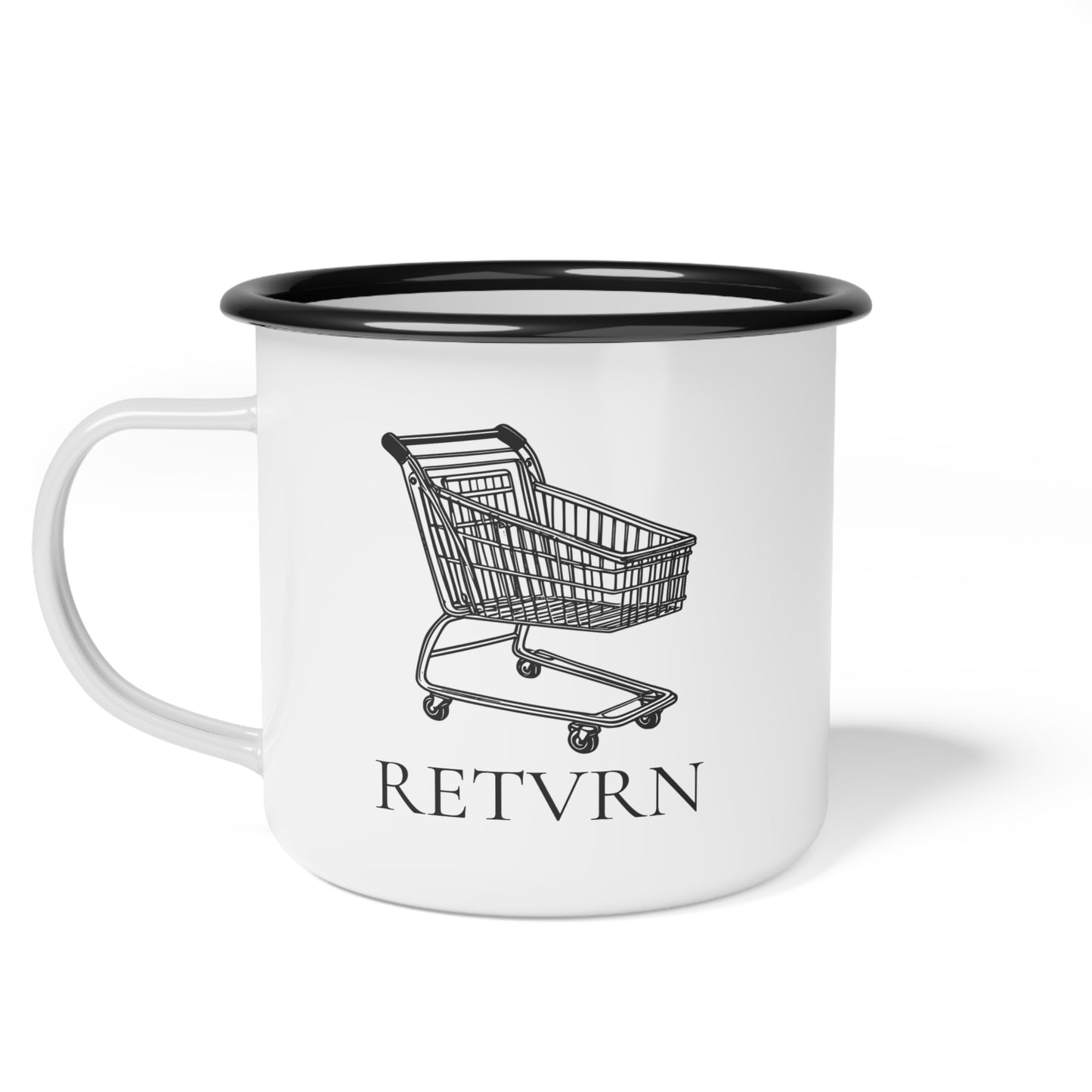 12oz enameled steel mug - RETVRN