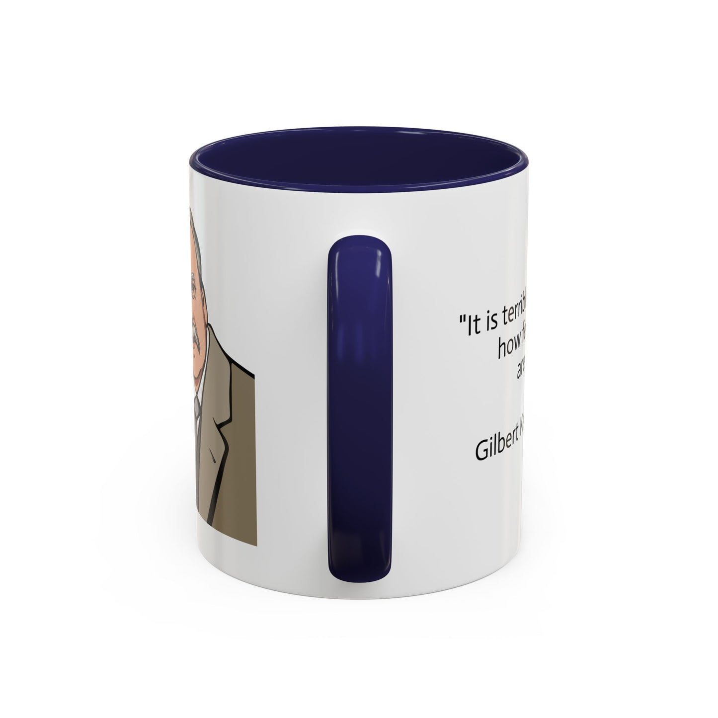 11oz/15oz mug of color - G.K. Chesterton on politicians