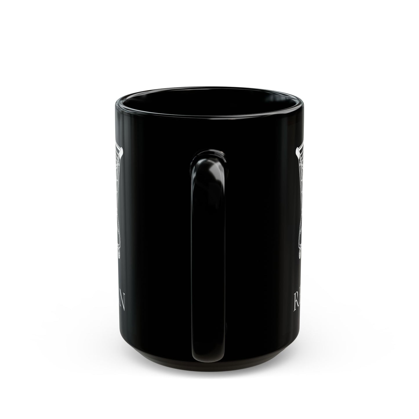 11oz/15oz black ceramic mug - RETVRN