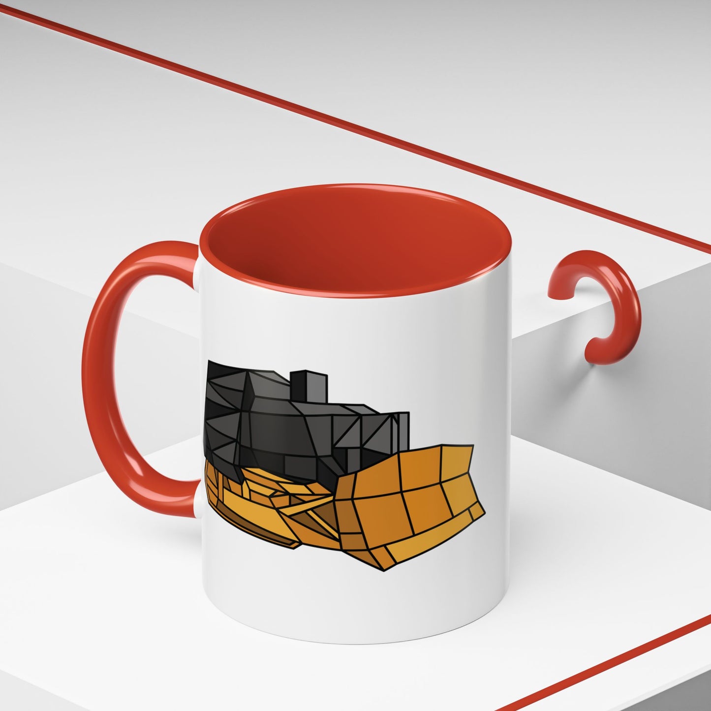 11oz/15oz mug of color - Killdozer - This keeps me reasonable (geometric)