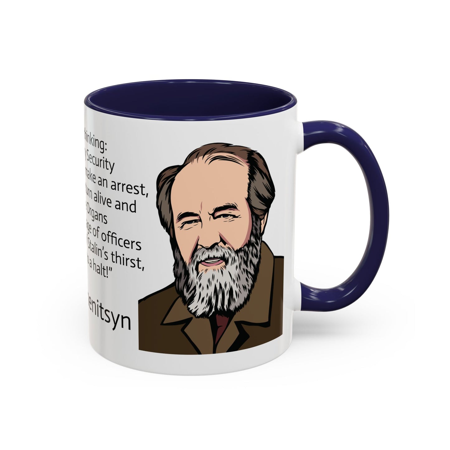 11oz/15oz mug of color - And how we burned Solzhenitsyn quote