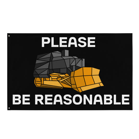 Flag - Killdozer - please be reasonable (vector)