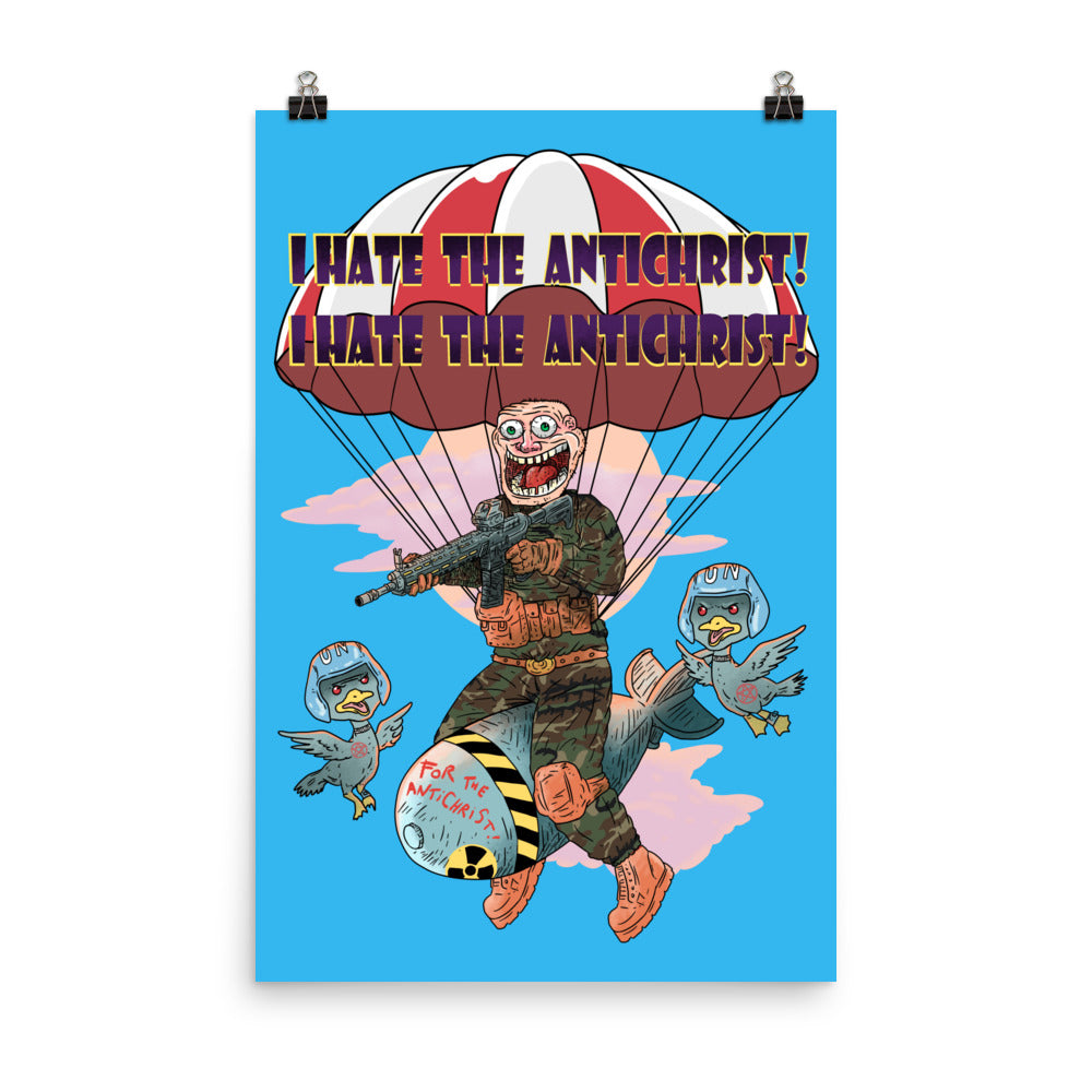 Poster - I HATE THE ANTICHRIST! (parachute)